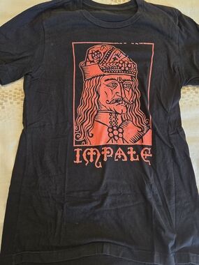 Black Tee with Red IMPALE Graphic